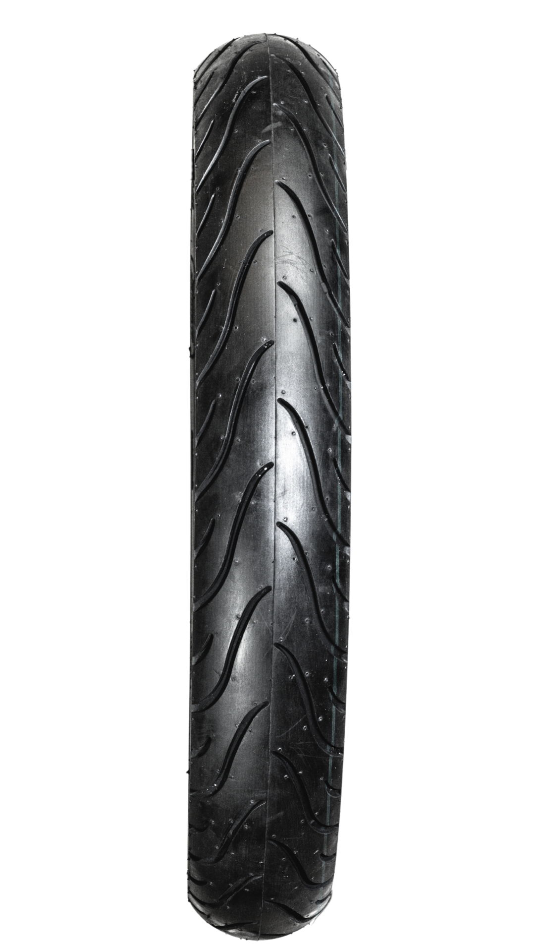 Llanta para moto KOV RUNNER 100/80-17 TL deportiva urbana, vista lateral